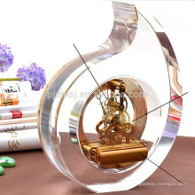 Personalisieren Sie Kristall Runde Form Uhr Hochzeit Souvenir